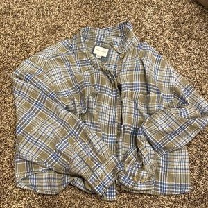 American Eagle Crop Flannel